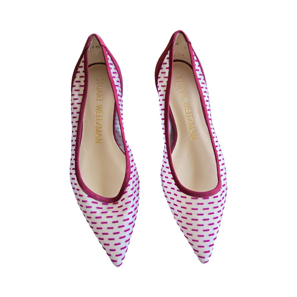 Stuart Weitzman Women's Pink Ballet Flats Size: 8